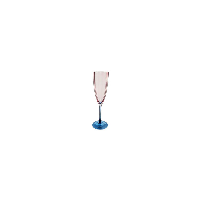 Pink two-tone champagne glasses set of 2 (British brand)