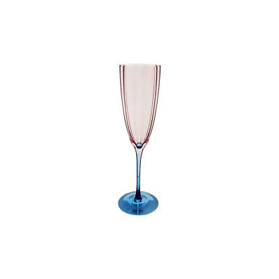 Pink two-tone champagne glasses set of 2 (British brand)