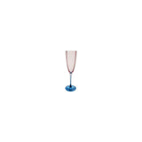 Pink two-tone champagne glasses set of 2 (British brand)