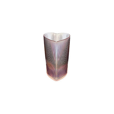 Pink iridescent heart hiball glasses set of 2 (British brand)