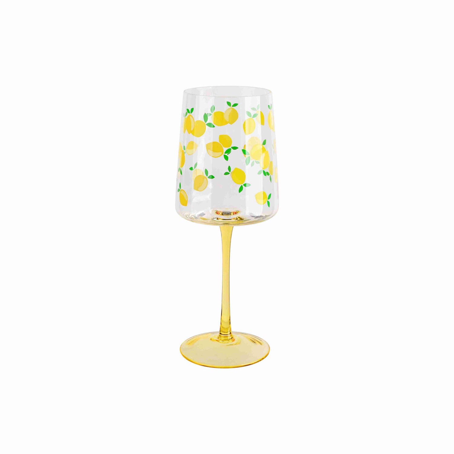 Lemon wine glass - British product