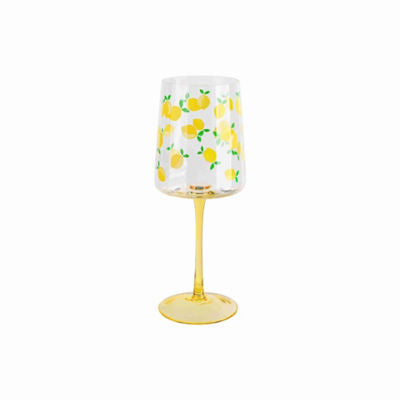 Lemon wine glass - British product