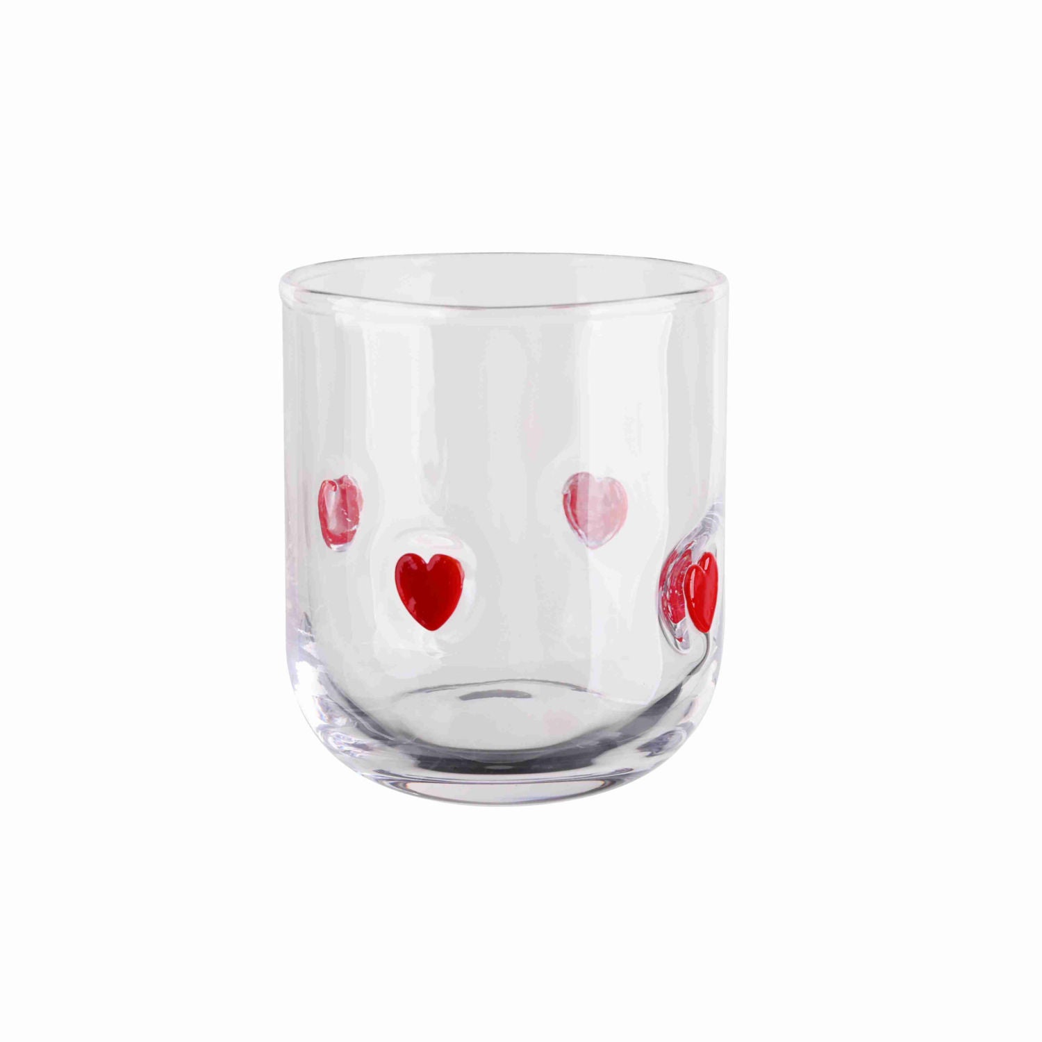 Handpainted glass mixer heart design, imported from the UK