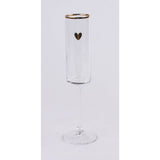 Prosecco wine glass 4.3x7x24.5cm - British product