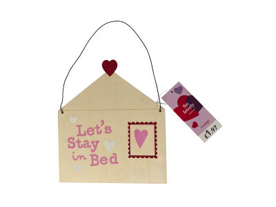 Hanging sign MDF 18x20cm, imported from the UK