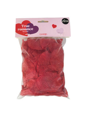 Rose Petals polyester decorative petals, UK version