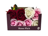 Polyester rose pick 5x7x40cm, UK version