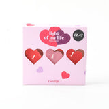 Heart tealights 9 pack, British brand