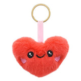 Plush heart bag charm assortment 10x9cm, imported from the UK