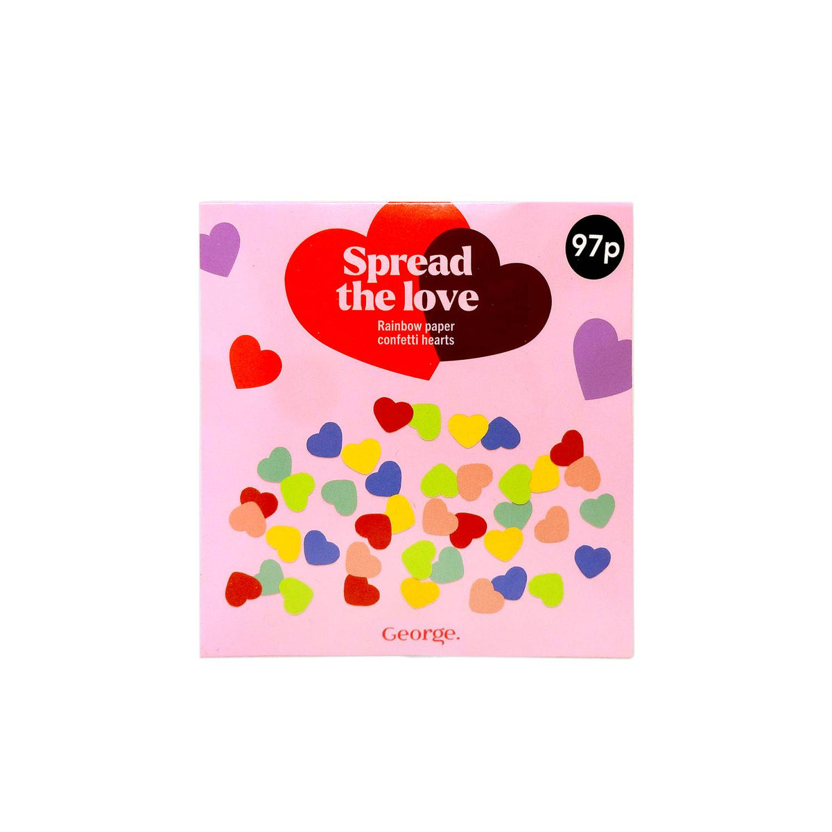 Rainbow Confetti paper confetti multi-colour, imported from the UK