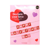 Valentines Day bunting paper decor, UK version