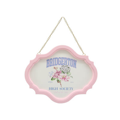 Bridgerton Bloom hanging sign 30x30cm - British product