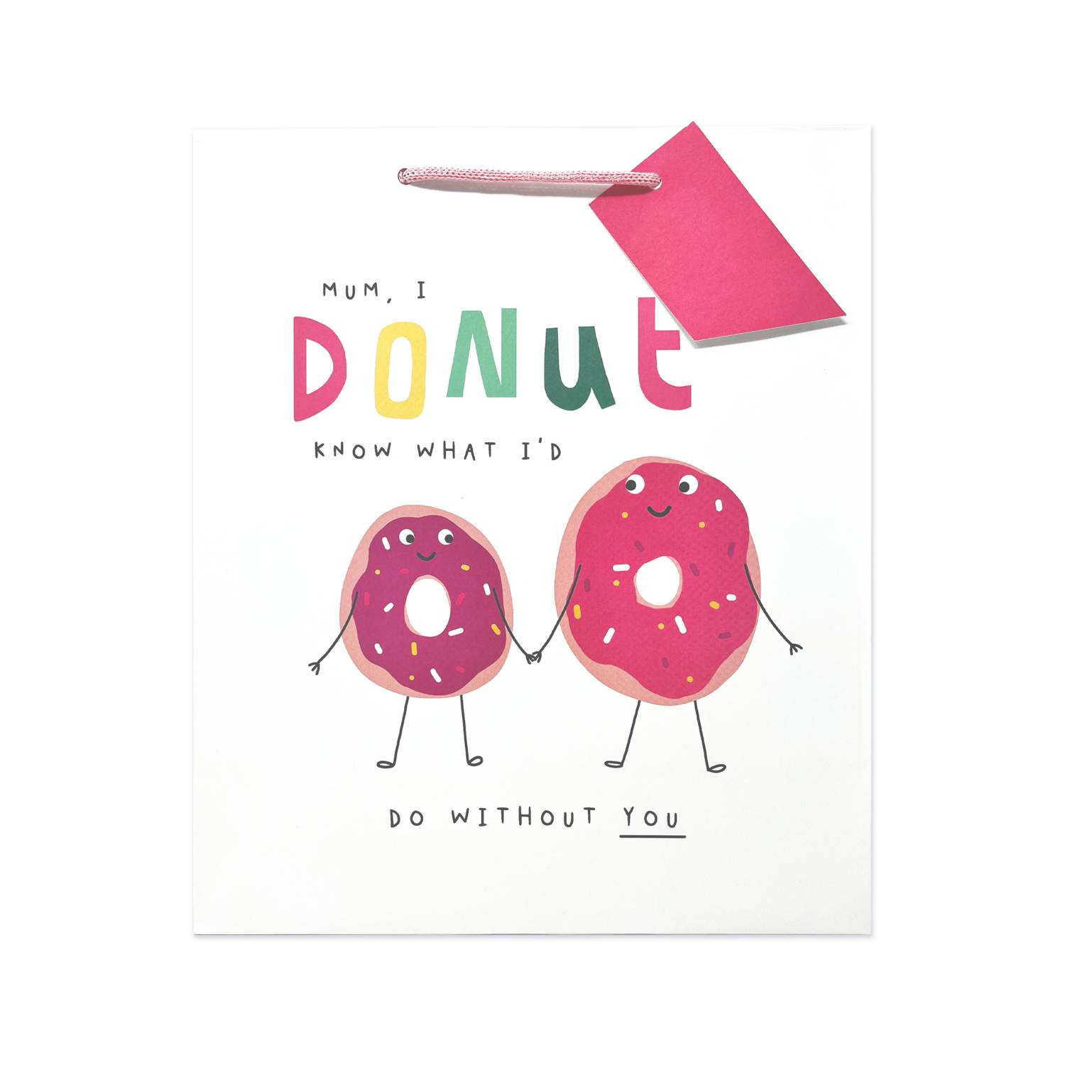 George Home donut novelty large gift bag 32x27x13cm (British brand)