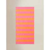 Cotton beach towels striped print set of 2 71x152cm (British brand)