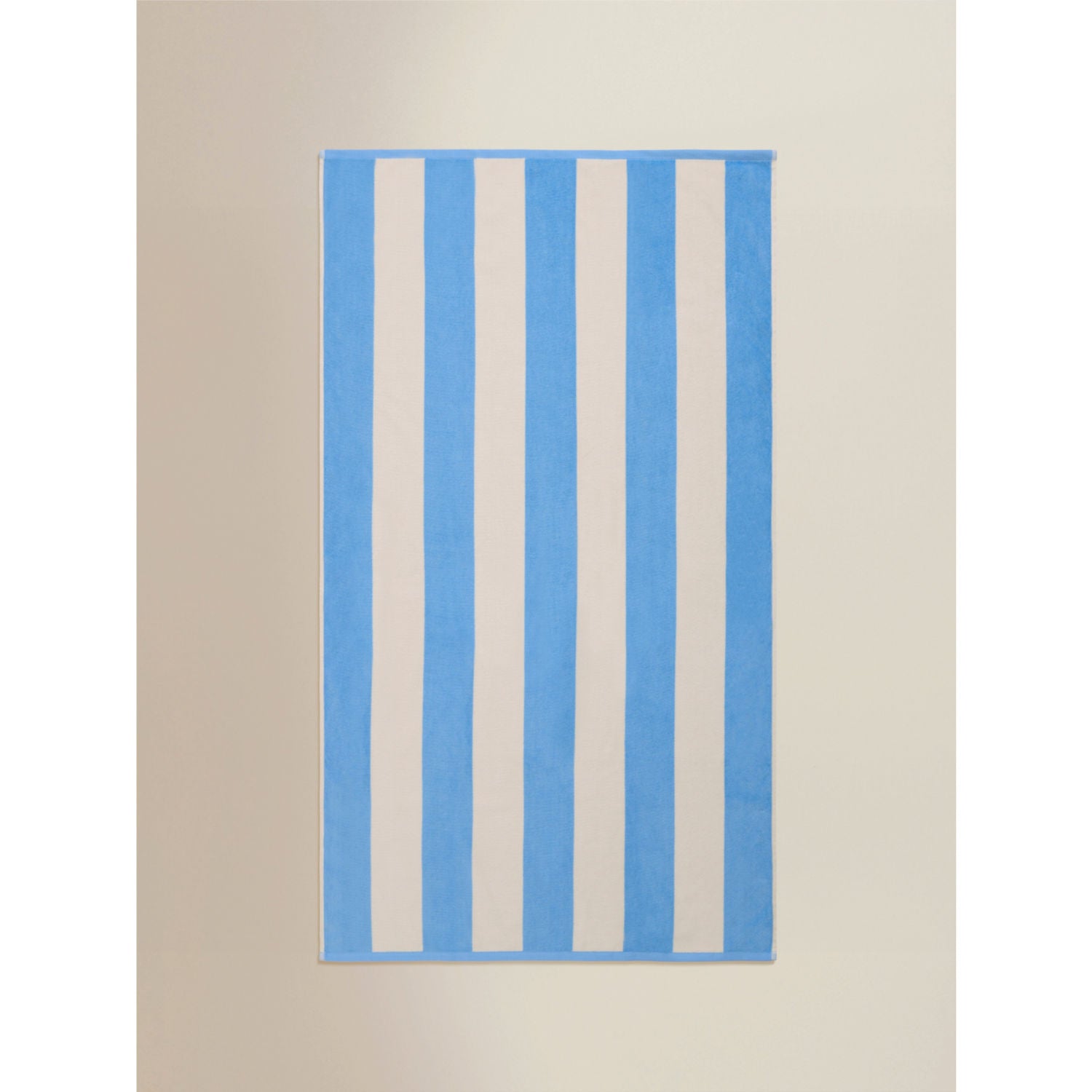 Striped blue cotton beach towel regular 79x152cm, UK version
