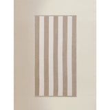 Beach towel striped natural cotton regular 79x152cm - British product