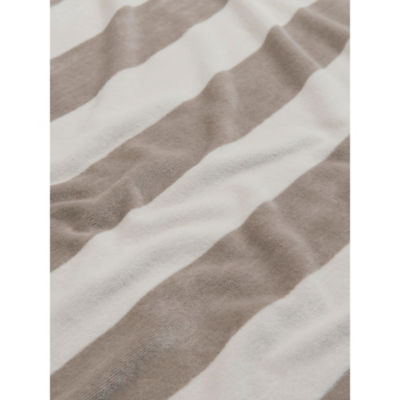Beach towel striped natural cotton regular 79x152cm - British product