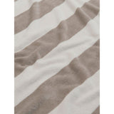 Beach towel striped natural cotton regular 79x152cm - British product