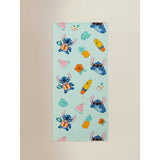 Disney Stitch blue cotton beach towel 71x152cm, UK version