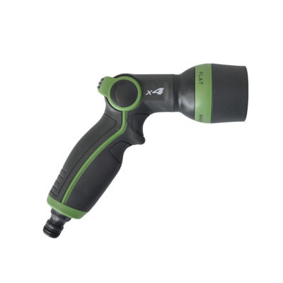 4 pattern spray gun with adjustable thumb flow control, imported from the UK