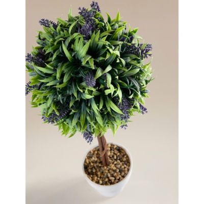 Artificial lavender tree topiary potted 60cm height (British brand)