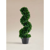 Artificial topiary spiral tree forest green 80cm (British brand)