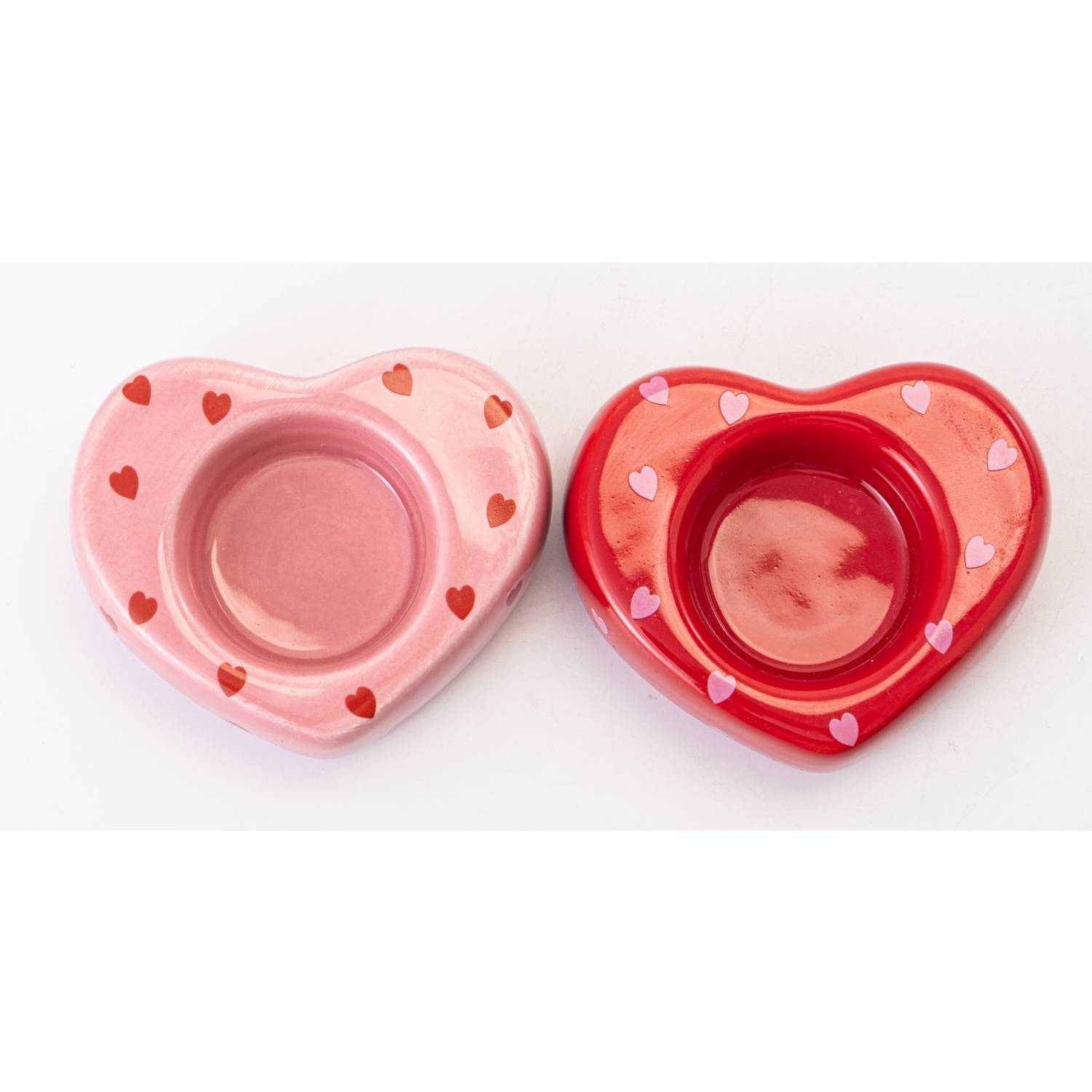 Ceramic tealight holder assortment 7.7cm - British product