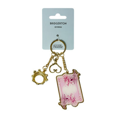 Bridgerton wisteria keyring zinc alloy, UK version