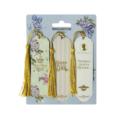 Bridgerton wisteria bookmarks 3pk, UK version