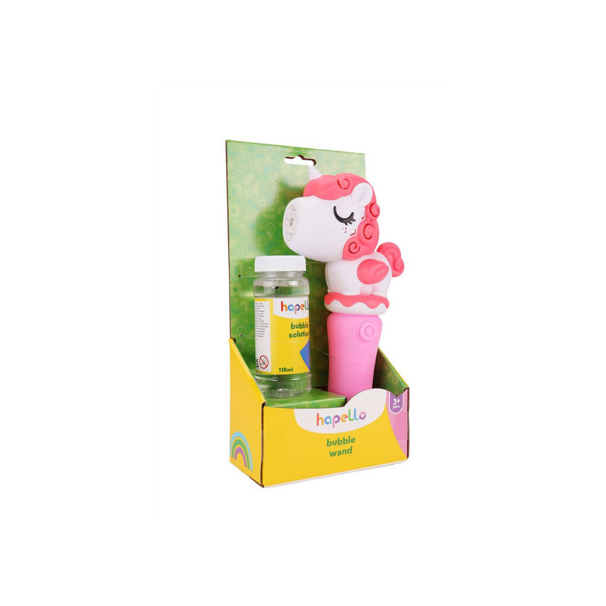 HAP Unicorn Bubble Wand toy, UK version