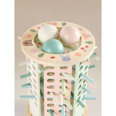 Wooden Ball Drop Game multicoloured 14x14x20 cm, UK version
