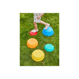 Hapello stepping stones for obstacle course, multicoloured plastic, 5 pieces, UK version