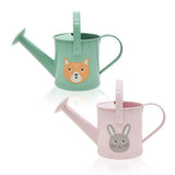 Metal watering can for kids with fox or rabbit decal (British brand)