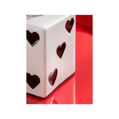 Dice LED lamp black white design 9x9x18cm, UK version