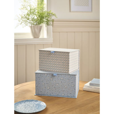 Stacey Solomon wildflowers fabric storage boxes set of 2, UK version