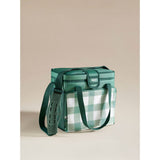 Insulated gingham print 16 can cooler bag, UK version