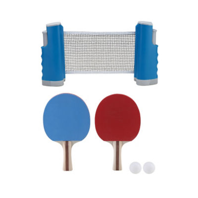 Hapello table tennis set with bats and net (British brand)