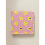 Super-soft pink sun pattern throw 120x150cm (British brand)