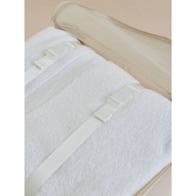 Natural travel storage set of 5 polyester bags - British product