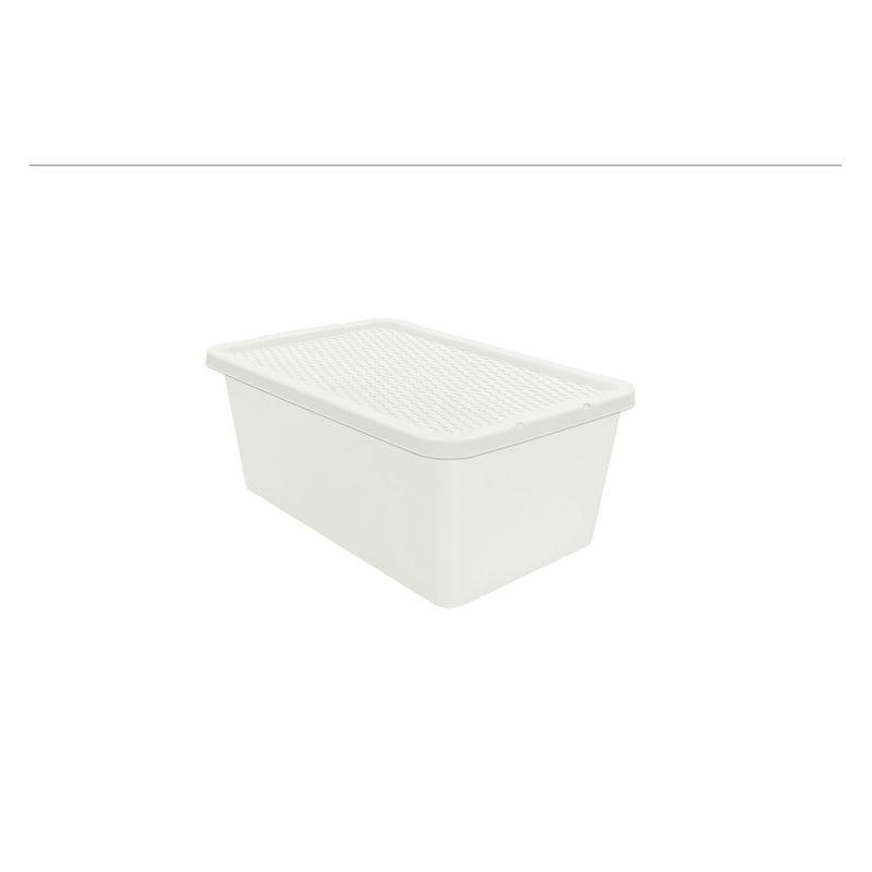 ASDA white rattan storage box 12 litre (British brand)