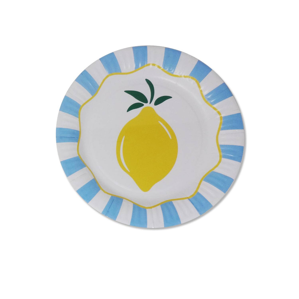 Lemon paper plates 12 pack 23cm, imported from the UK