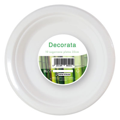 ECO Papierteller 10er Pack biologisch abbaubare Einweggeschirre