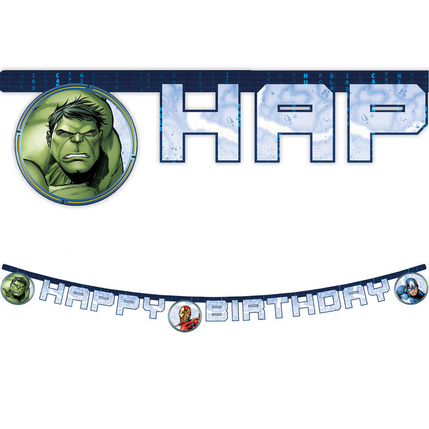 Marvel Avengers Happy Birthday Garland GOODS ASDA   