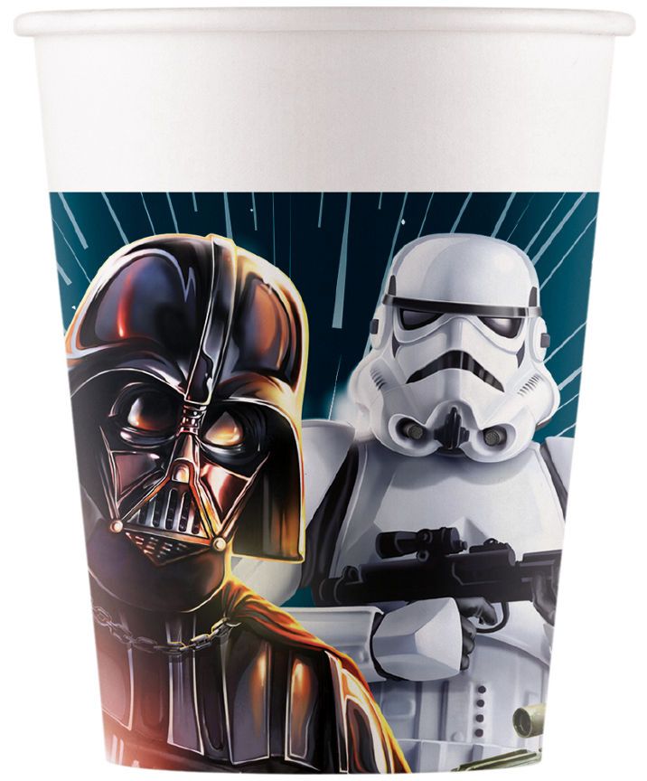 Disney 8 Star Wars Paper Cups 200ml GOODS ASDA   