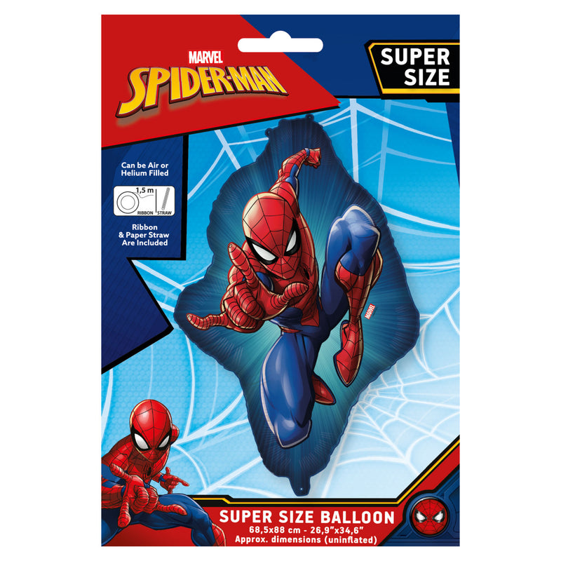 Spiderman supersized foil balloon 76x88cm - British product