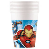 Avengers Marvel paper cups 8 pack 200ml (British brand)