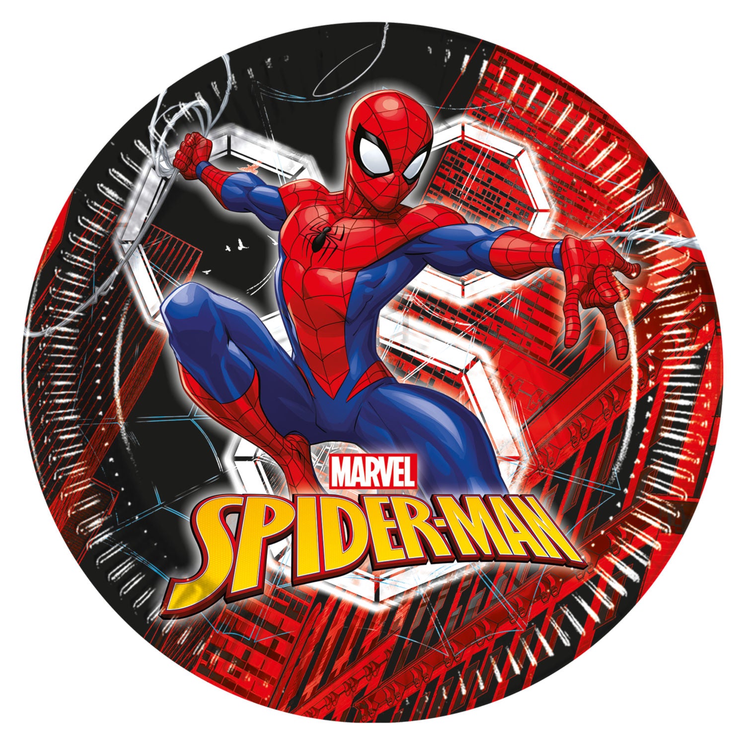 Spiderman paper plates 8 pack 23cm, UK version