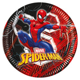 Spiderman paper plates 8 pack 23cm, UK version