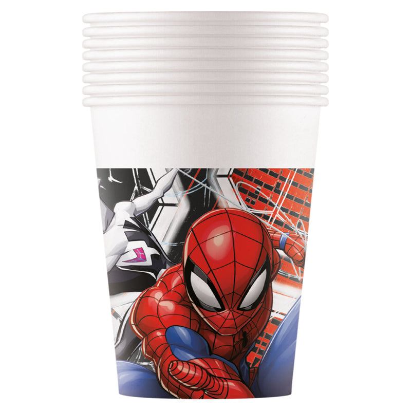 Spiderman paper cups 8pk 200ml (British brand)