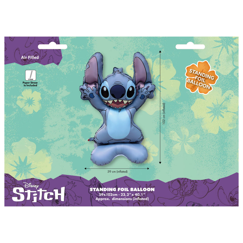 Disney Stitch standing foil balloon 59x102cm, UK version